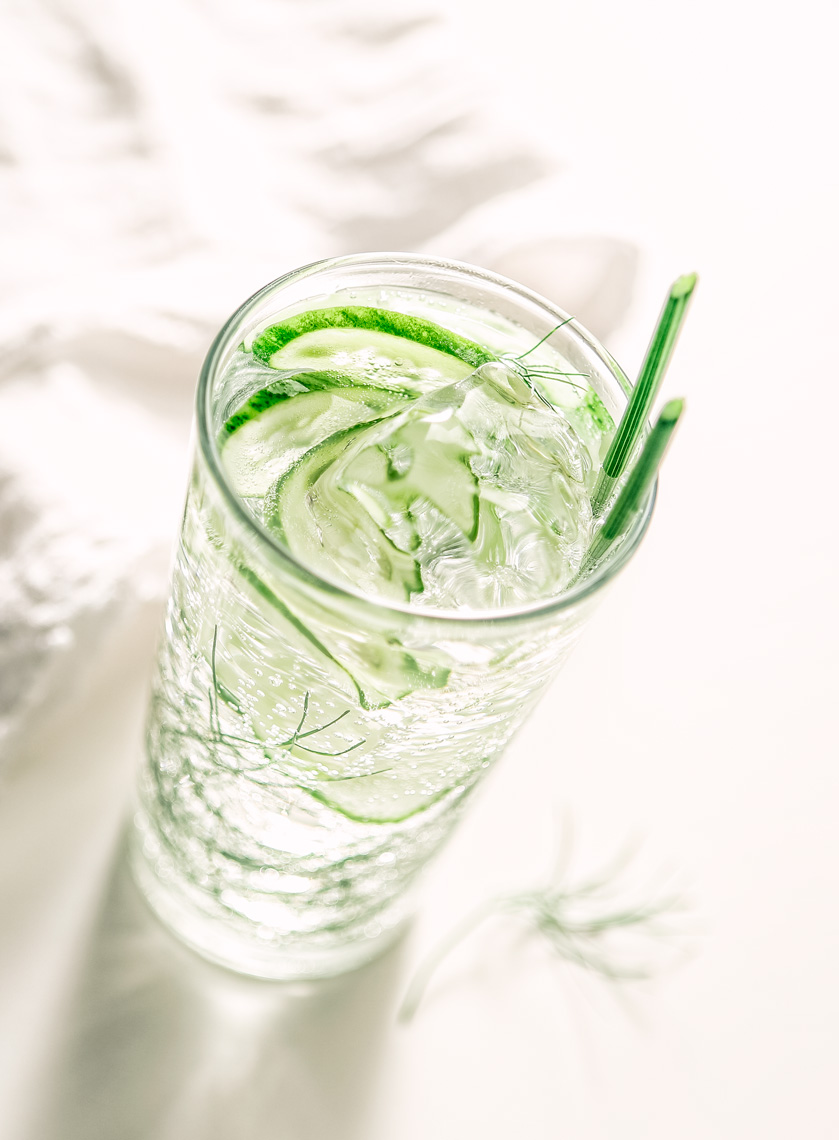 Cucumber Drink Napkin-Beverage Food Photography- © Aristo Studios