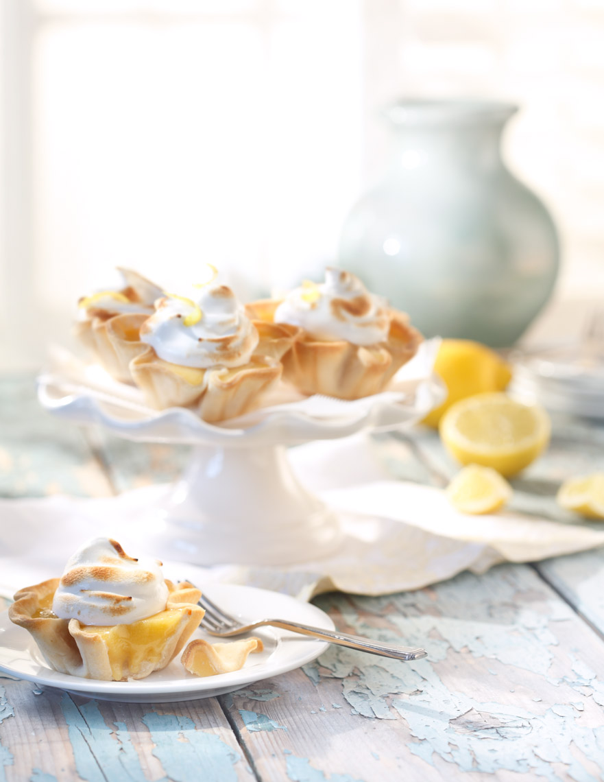 Lemon Tarts on Pedestal Food Beverage Photography- © Aristo Studios