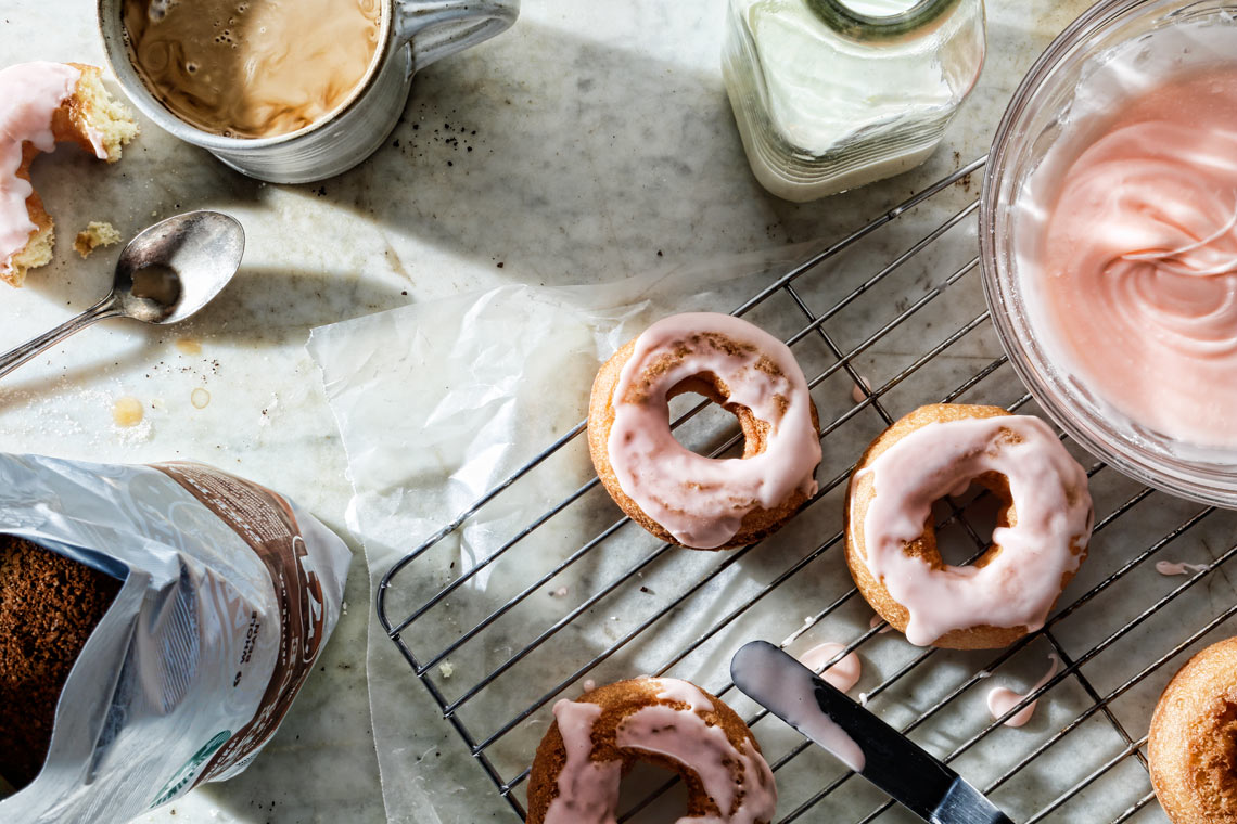 Coffee and Homemade Donuts Food Beverage Photography- © Aristo Studios